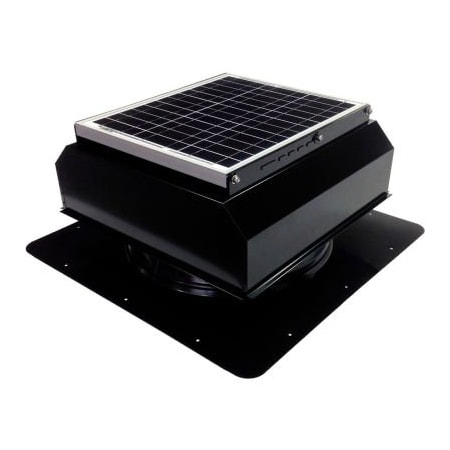 Attic Breeze Attic Breeze GEN 3 AB-3523A-BLK Self-Flashing Attached Solar Attic Fan 35W Black AB-3523A-BLK
